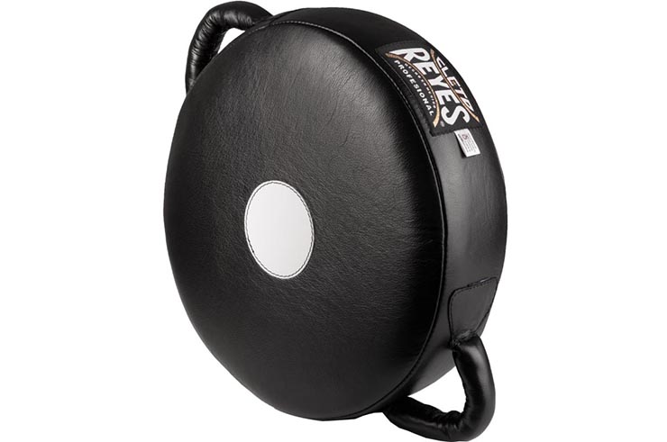 Round punching pad, Black - Leather, Cleto Reyes