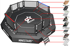 Jaula de MMA de Competición Reforzada - 100% Personalizable | NineStars®