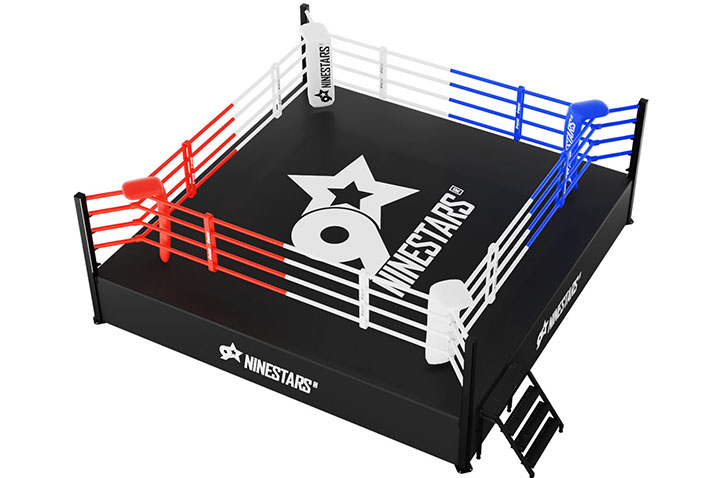 Ringue de boxe reforçado sobre plataforma, 100% personalizável | NineStars®
