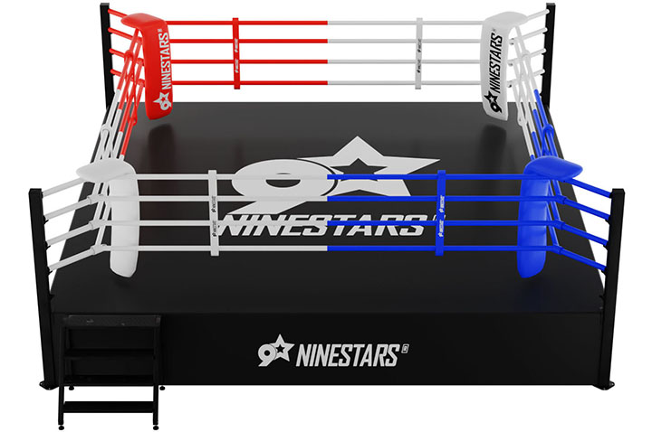Ringue de boxe reforçado sobre plataforma, 100% personalizável | NineStars®