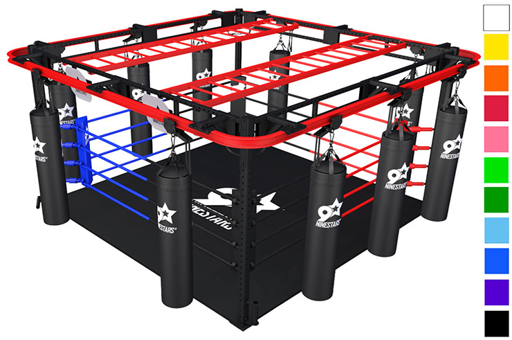 Boxing ring & integrated training area (customizable), NineStars