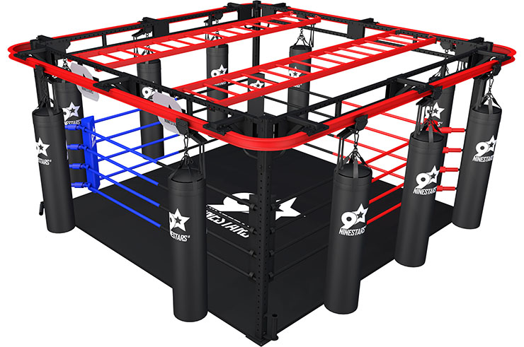 Boxing ring & integrated training area (customizable), NineStars
