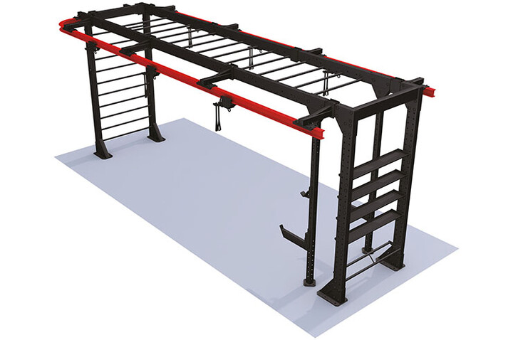 Gaiola de treino cruzado/Rack, com carrinhos (x6) | Ninestars