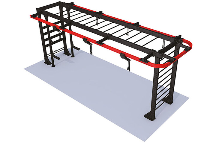 Gaiola de treino cruzado/Rack, com carrinhos (x6) | Ninestars