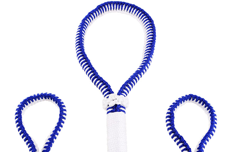 Mongkon y Prajeet de Muay Thai, Azul Blanco Rojo - Competición