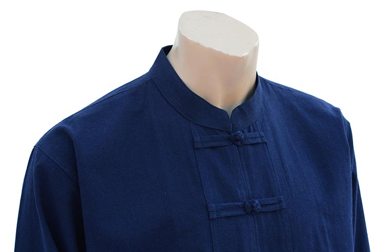 Tai Chi, Taiji uniform, Mao collar with Brandenburg closure, 100% Cotton