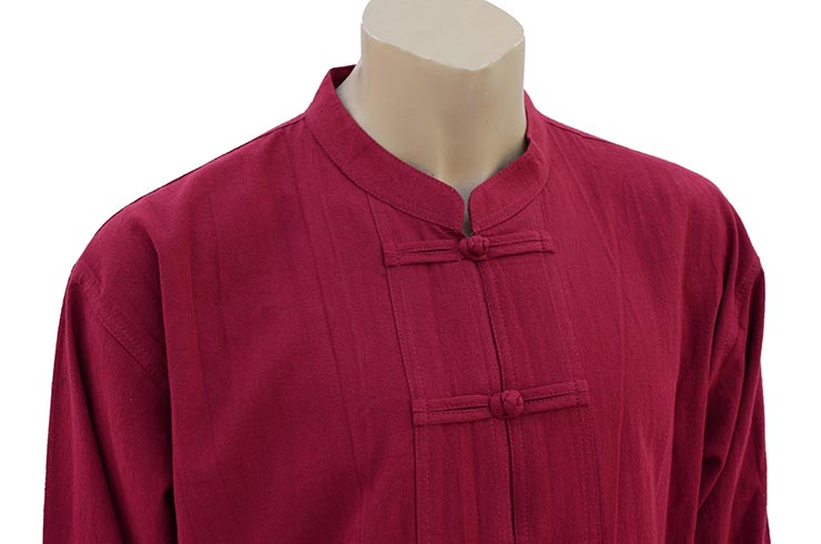 Tai Chi, Taiji uniform, Mao collar with Brandenburg closure, 100% Cotton