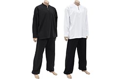 Tai Chi, Taiji uniform Mao collar with buttons, 100% cotton