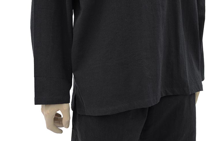 Vestido Tai Chi, Taiji Colarinho mao à botões, 100% Algodão