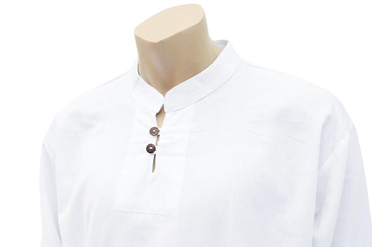 Tai Chi, Taiji uniform Mao collar with buttons, 100% cotton