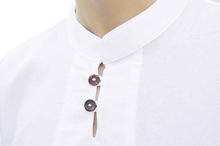 Vestido Tai Chi, Taiji Colarinho mao à botões, 100% Algodão