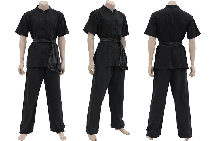 Chan Quan uniform - Mao collar & Brandenburg closure, 100% Cotton