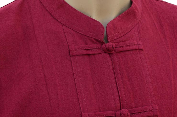 Tai Chi, Taiji top - Mao collar & Brandenburg closure, 100% Cotton