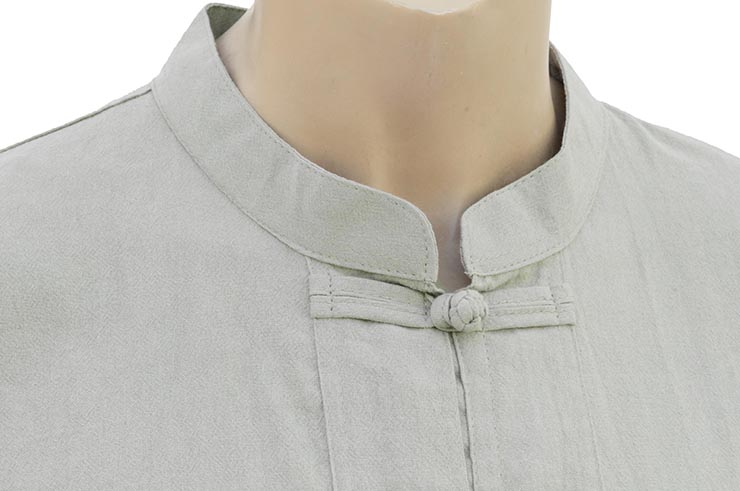 Tai Chi, Taiji top - Mao collar & Brandenburg closure, 100% Cotton