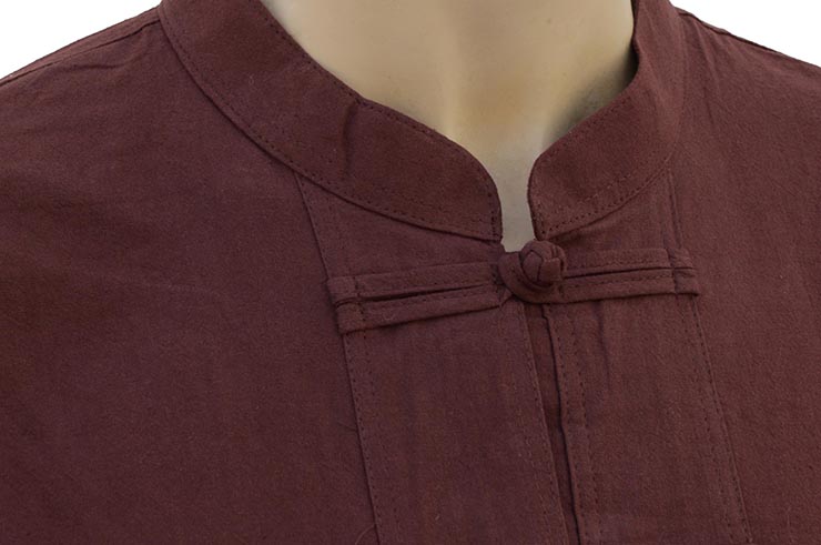 Tai Chi, Taiji top - Mao collar & Brandenburg closure, 100% Cotton