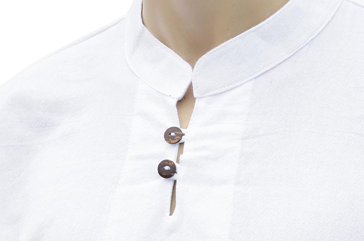 Tai Chi, Taiji top - Mao collar with buttons, 100% Cotton