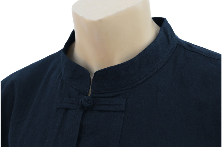 Chang Quan top - Mao collar and Brandenburg closure, Cotton