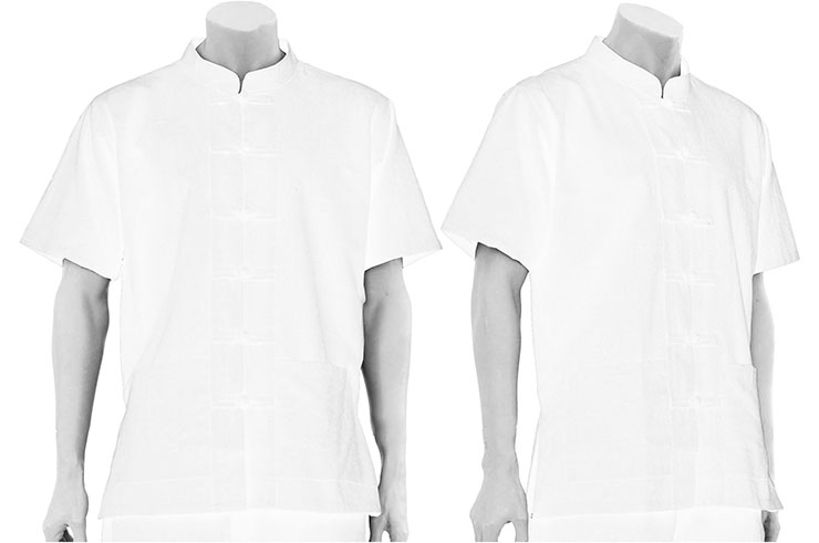 Chang Quan top - Mao collar and Brandenburg closure, Cotton