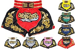 Thai boxing shorts, Gold flames, ThaiBoxing