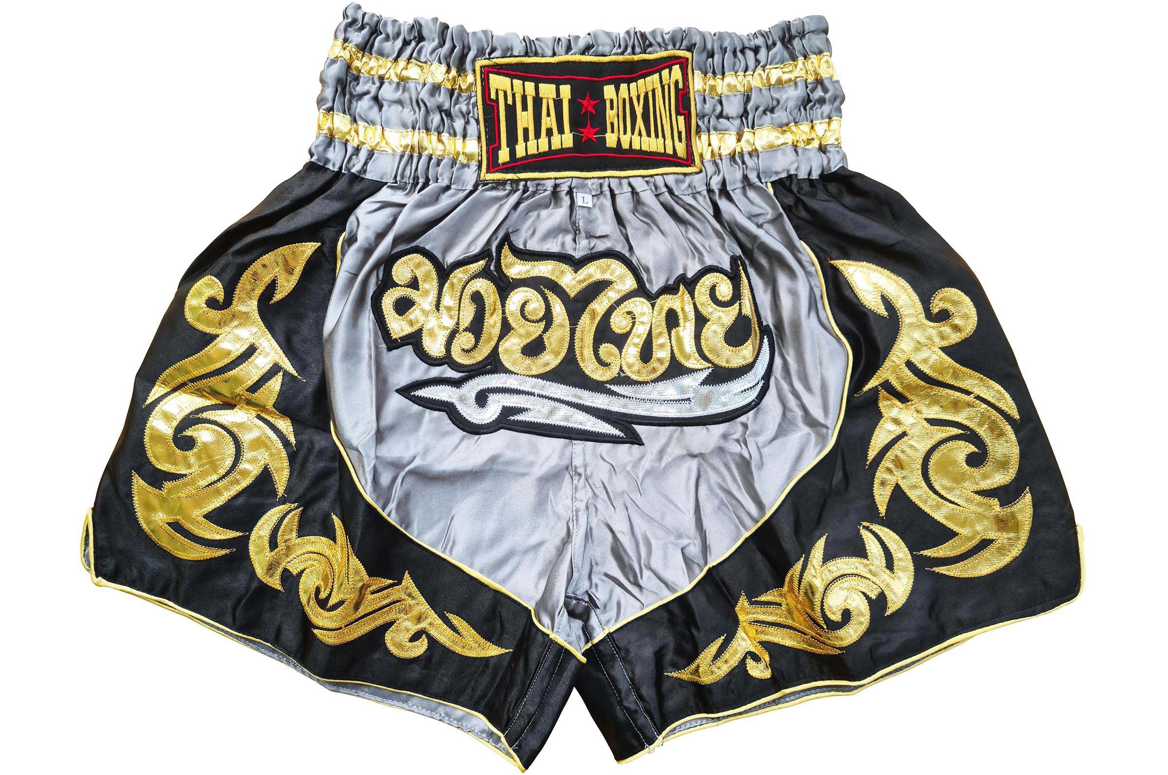 Pantalones cortos de Muay Thai, Gold flames, ThaiBoxing 