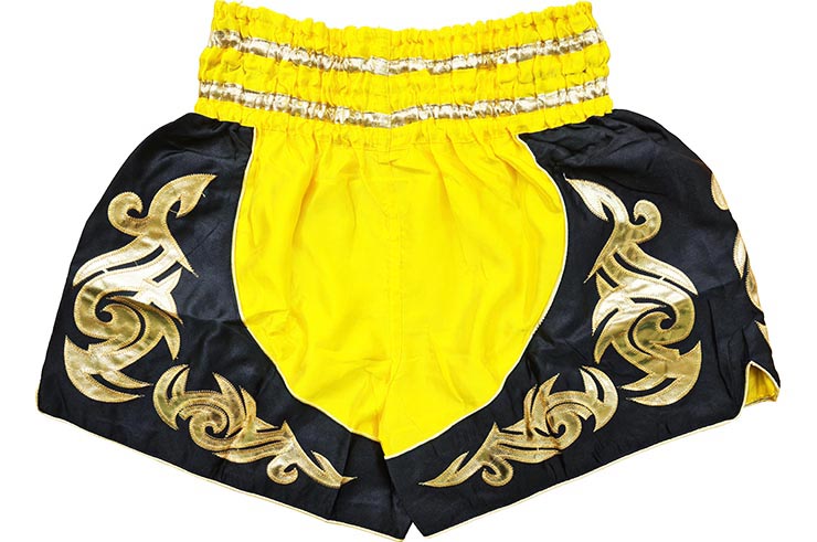 Thai boxing shorts, Gold flames, ThaiBoxing