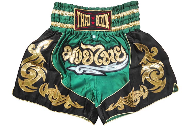 Thai boxing shorts, Gold flames, ThaiBoxing