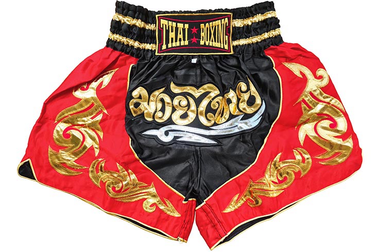 Pantalones cortos de Muay Thai, Gold flames, ThaiBoxing