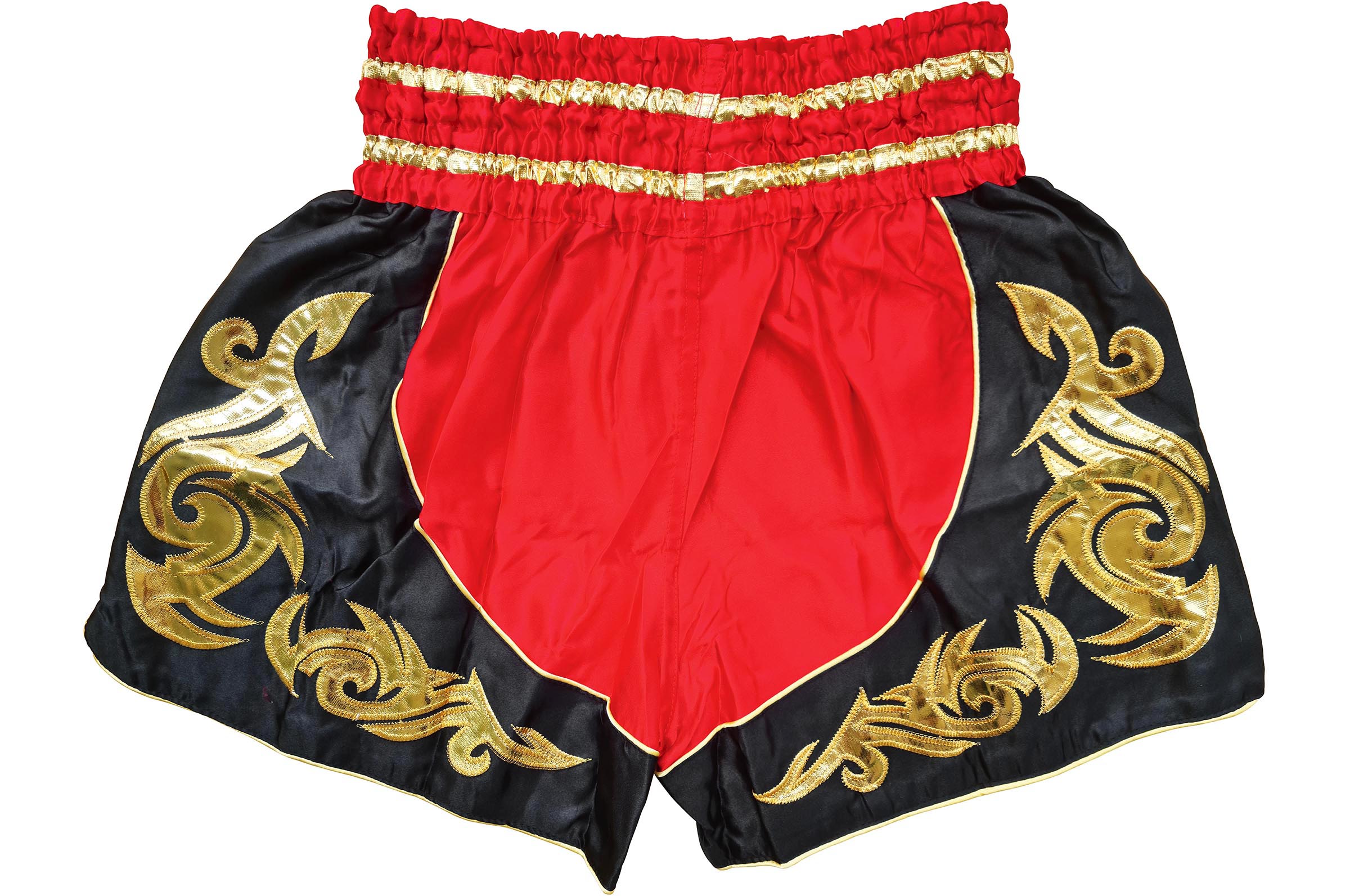 Tobillera Muay Thai Boxing MMA (borde rojo/negro)