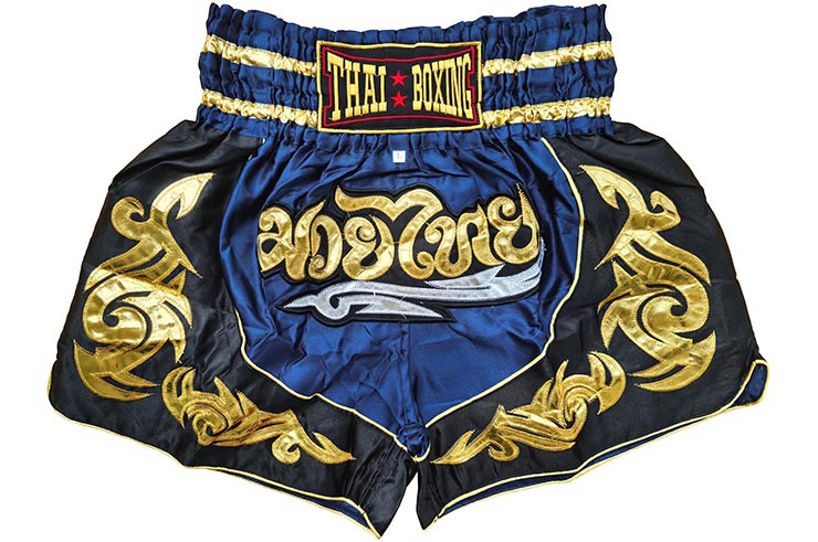 Thai boxing shorts, Gold flames, ThaiBoxing