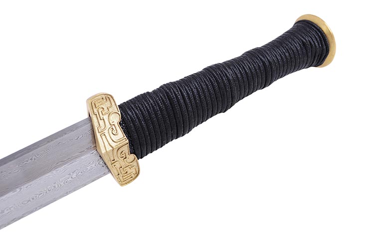 Chu Sword, Magnificent - Damascus Steel, LK Chen Forge