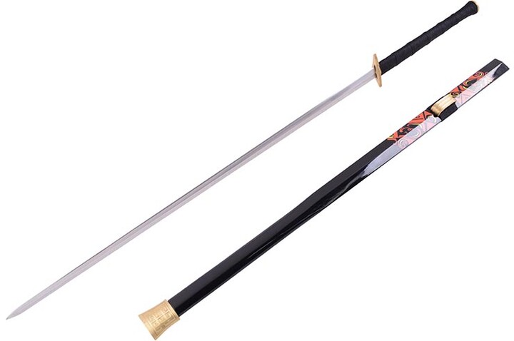 Espada Chu, Roaring Dragão - Aço Damasco, Forja LK Chen