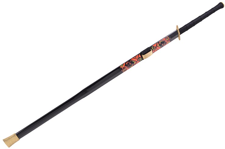 Chu Sword, Roaring Dragon - Damascus Steel, LK Chen Forge