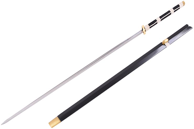 Espada Chu, Striking Águia - Aço Damasco, Forja LK Chen