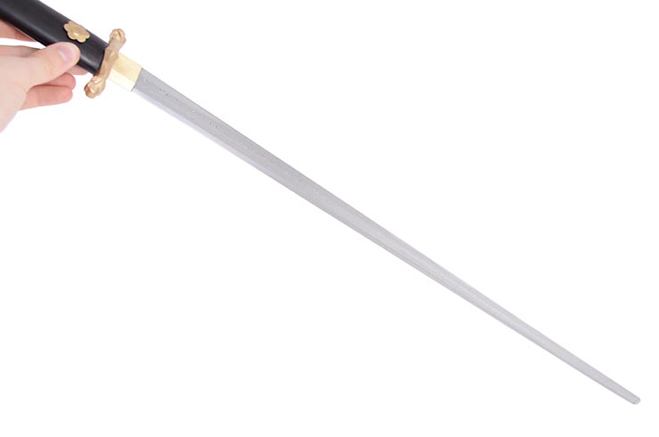 Sabre Sui, Duplo Dragão - Aço Damasco, Forja LK Chen