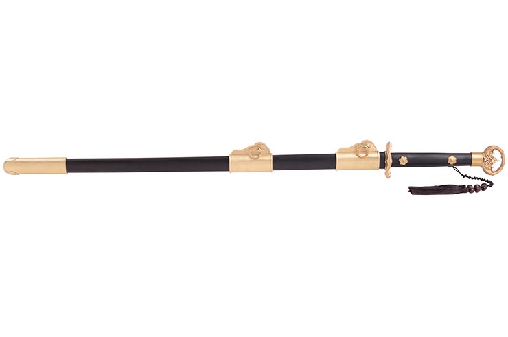 Sabre Sui, Duplo Dragão - Aço Damasco, Forja LK Chen
