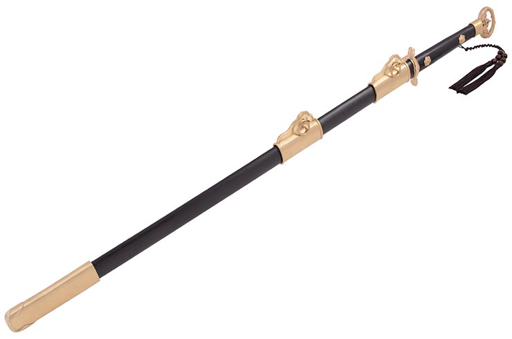 Sabre Sui, Duplo Dragão - Aço Damasco, Forja LK Chen