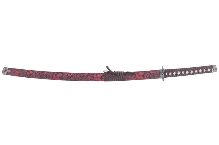 Katana ornamental, Flores y Dragón