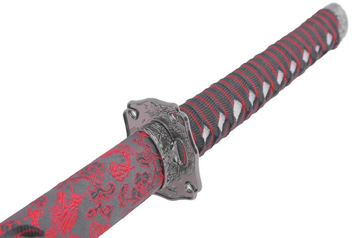 Katana Ornamental, Flores e Dragão