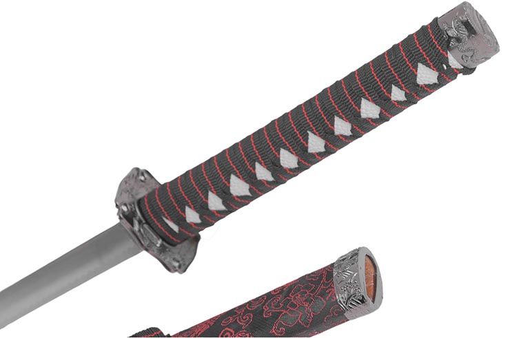 Katana ornamental, Flores y Dragón