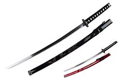 Katana Iaïto, kanji japonés