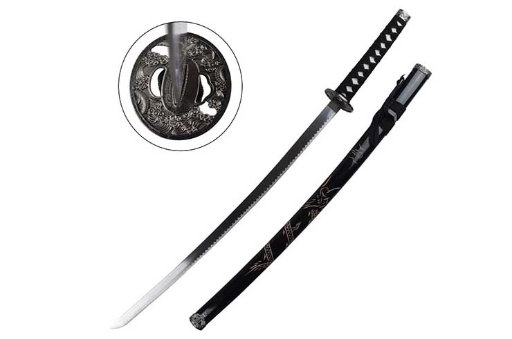 Iaito katana, Dragón grabado