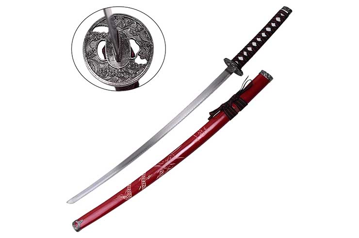 Iaito katana, Dragón grabado