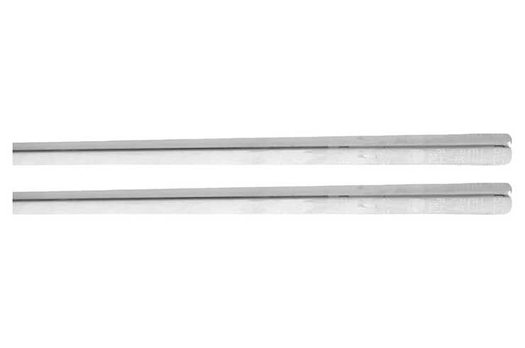 Pair of Kuàizi Steel Chopsticks, with decorations