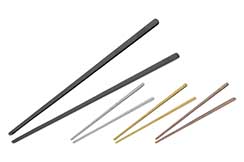 Pair of Kuàizi Chopsticks, Tinted Steel