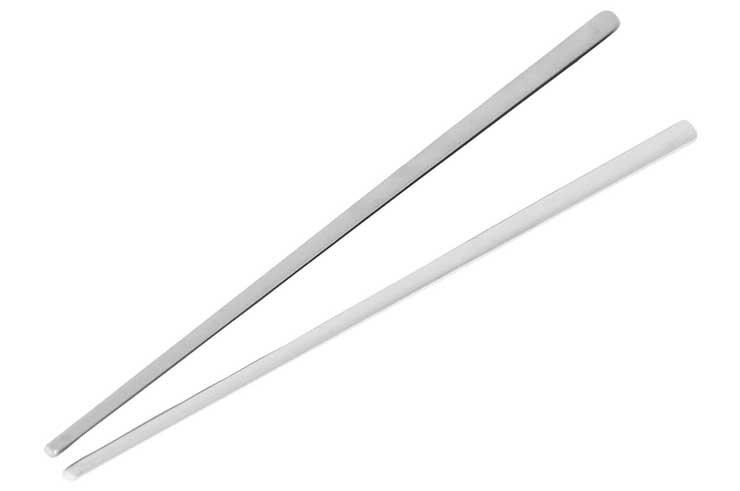 Pair of Kuàizi Chopsticks, Tinted Steel