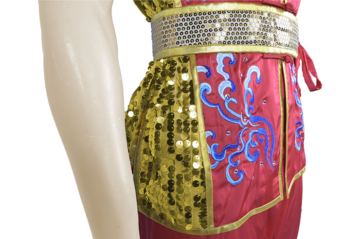 Fato de Competição HanCui Chang Quan, Dragão Vermelho e Dourado