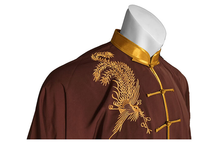 Tenue Taiji, Golden Phoenix - Imitation Soie