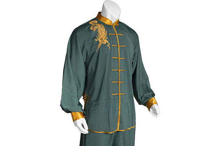 Tenue Taiji, Golden Phoenix - Imitation Soie