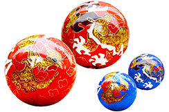 Pair of Qi Gong Balls, Musical - Shanghe Tu, Dragon & Phoenix