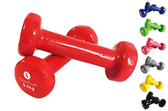 Pair of Epoxy dumbbells (0.5 to 5Kg), Sveltus